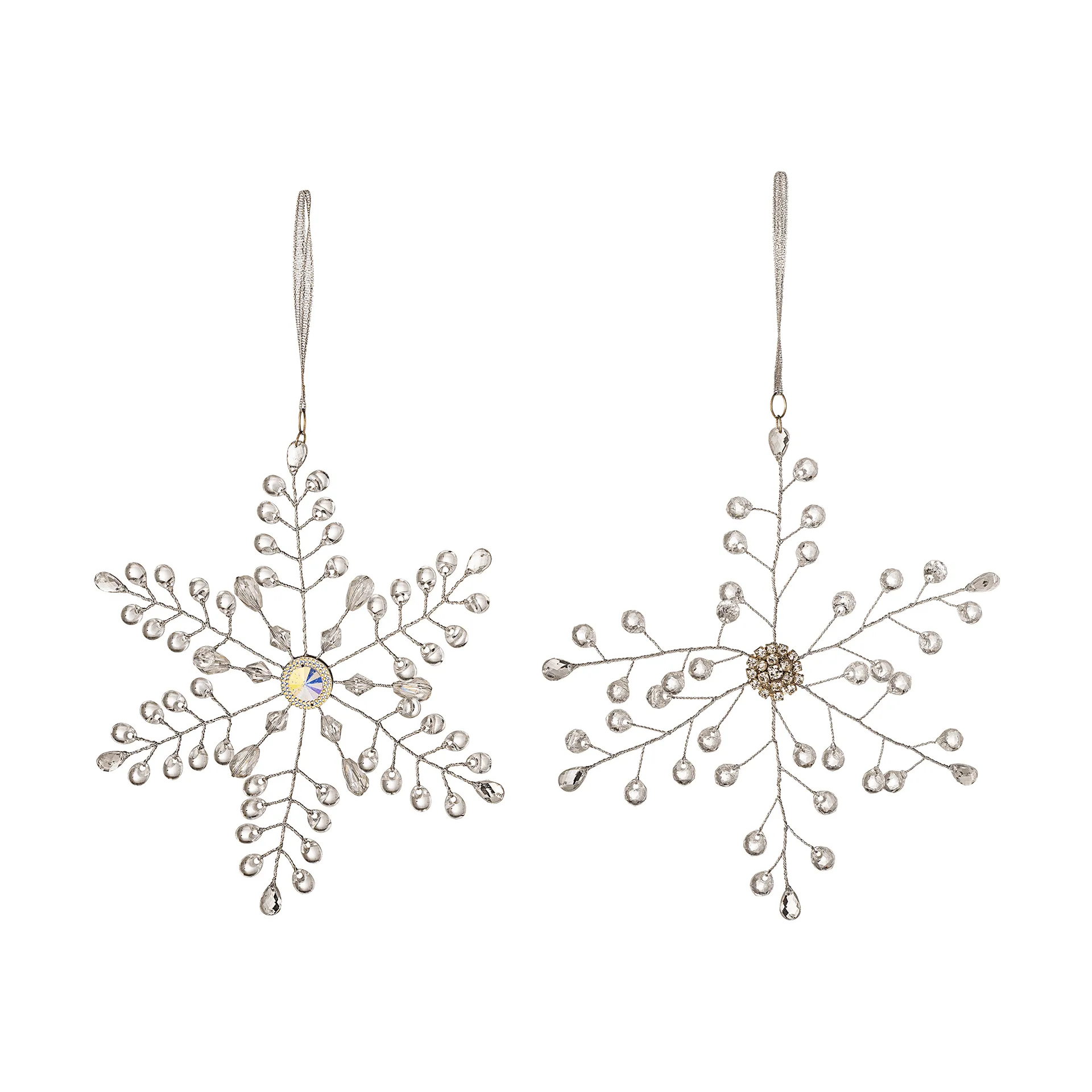 Miku Christmas hanging decoration, Clear, 2 pieces, 17 cm Bloomingville