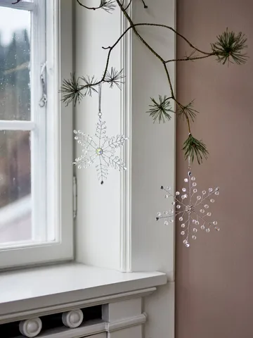 Miku Christmas hanging decoration - Clear, 2 pieces, 17 cm - Bloomingville