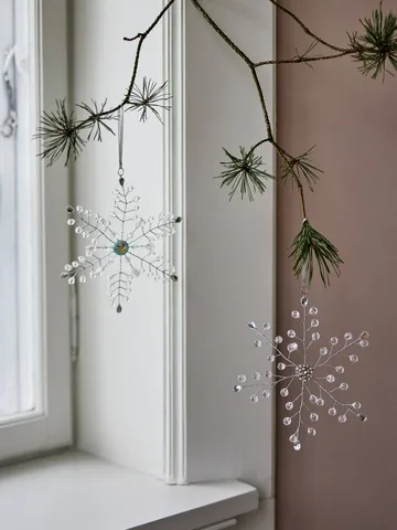 Miku Christmas hanging decoration - Clear, 2 pieces, 17 cm - Bloomingville