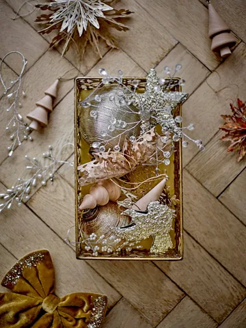 Miku Christmas hanging decoration - Clear, 2 pieces, 17 cm - Bloomingville