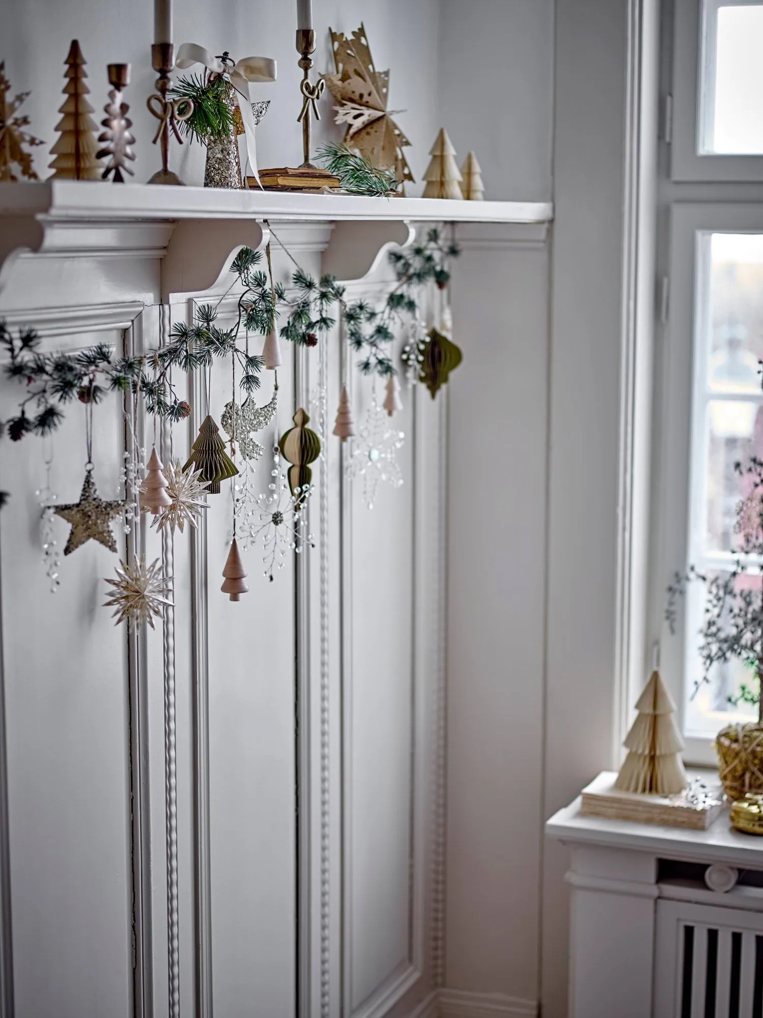 Miku Christmas hanging decoration, Clear, 2 pieces, 17 cm Bloomingville