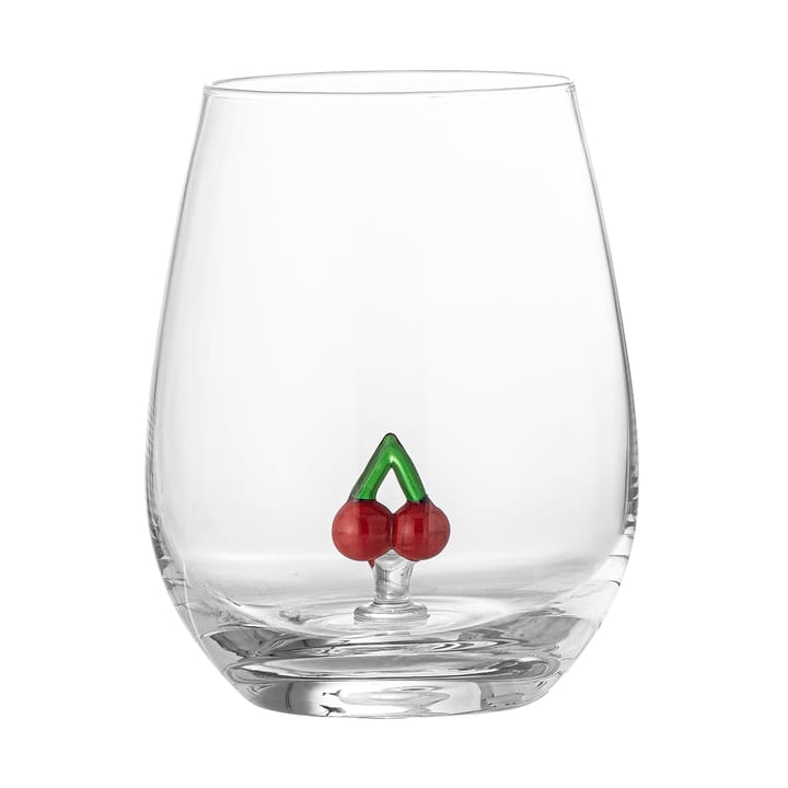 Misa drinking glass 56 cl - Clear-cherry - Bloomingville