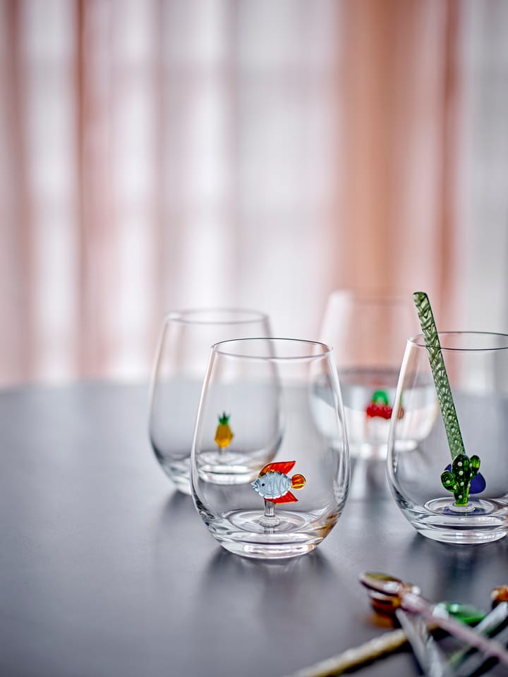 Misa drinking glass 56 cl, Clear-fish Bloomingville