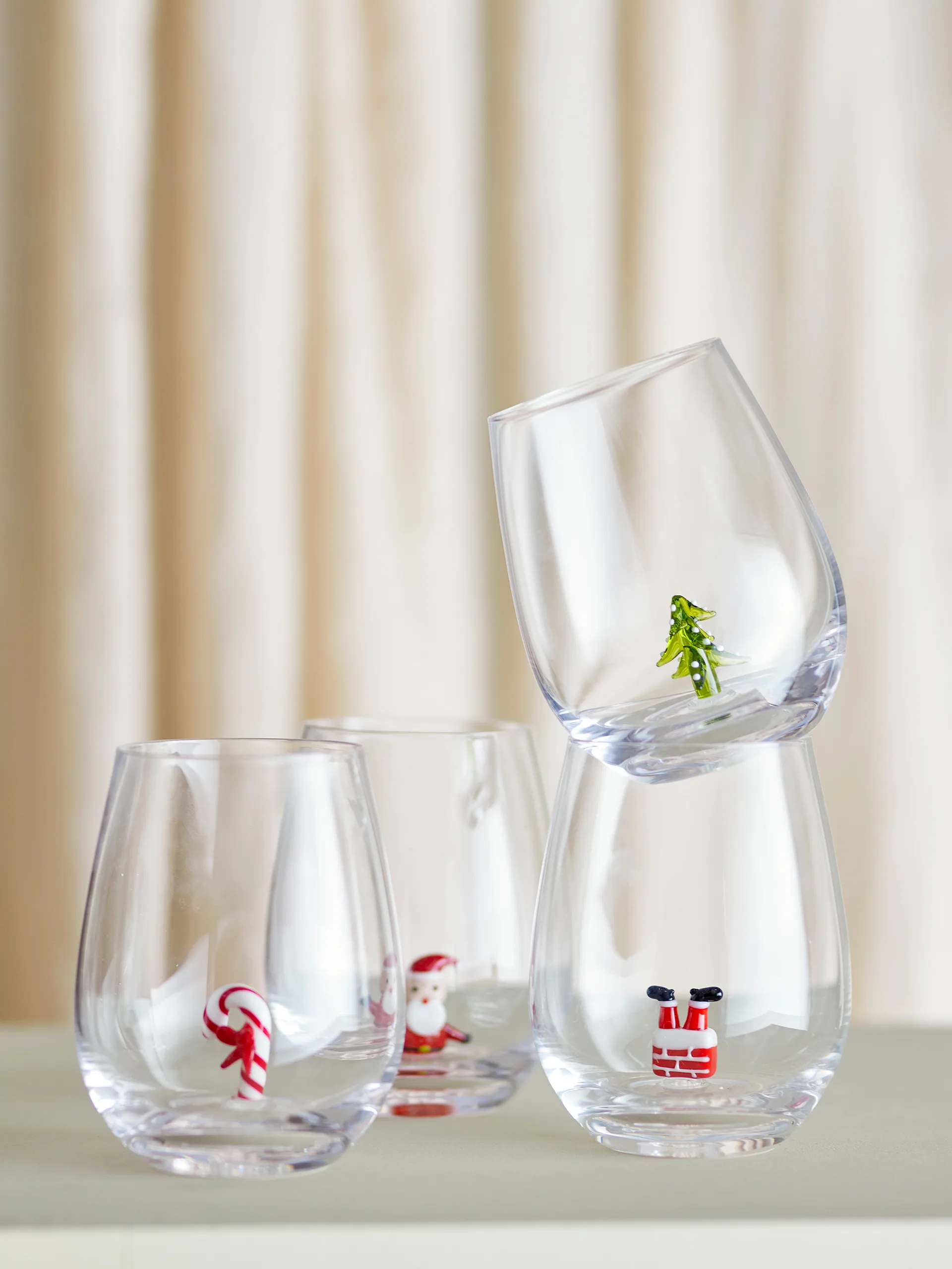 Misa drinking glasses 56 cl 4 pieces, Christmas Bloomingville