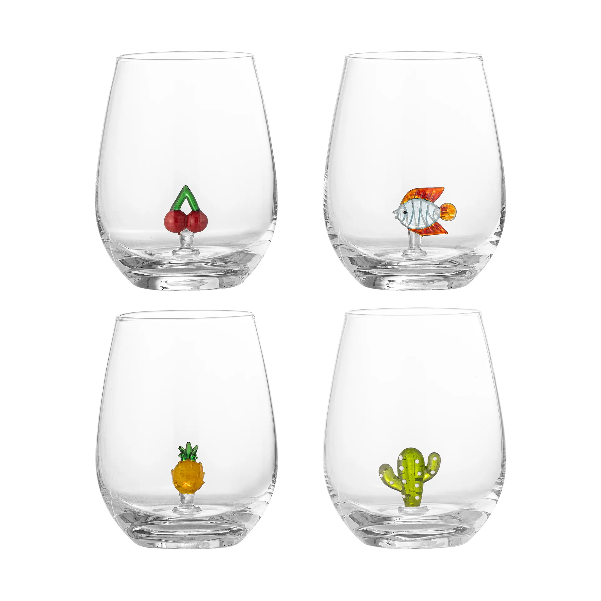 Misa drinking glasses 56 cl 4 pieces, Clear Bloomingville