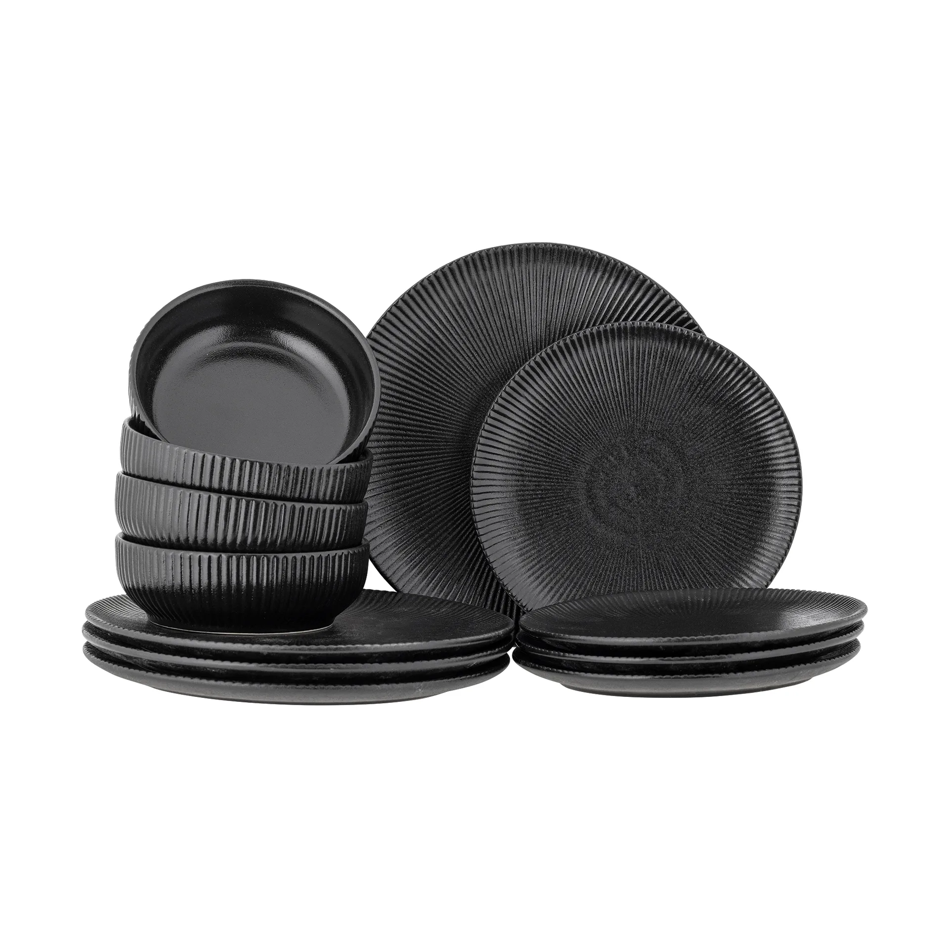 Neri set, 12 pieces, Black Bloomingville