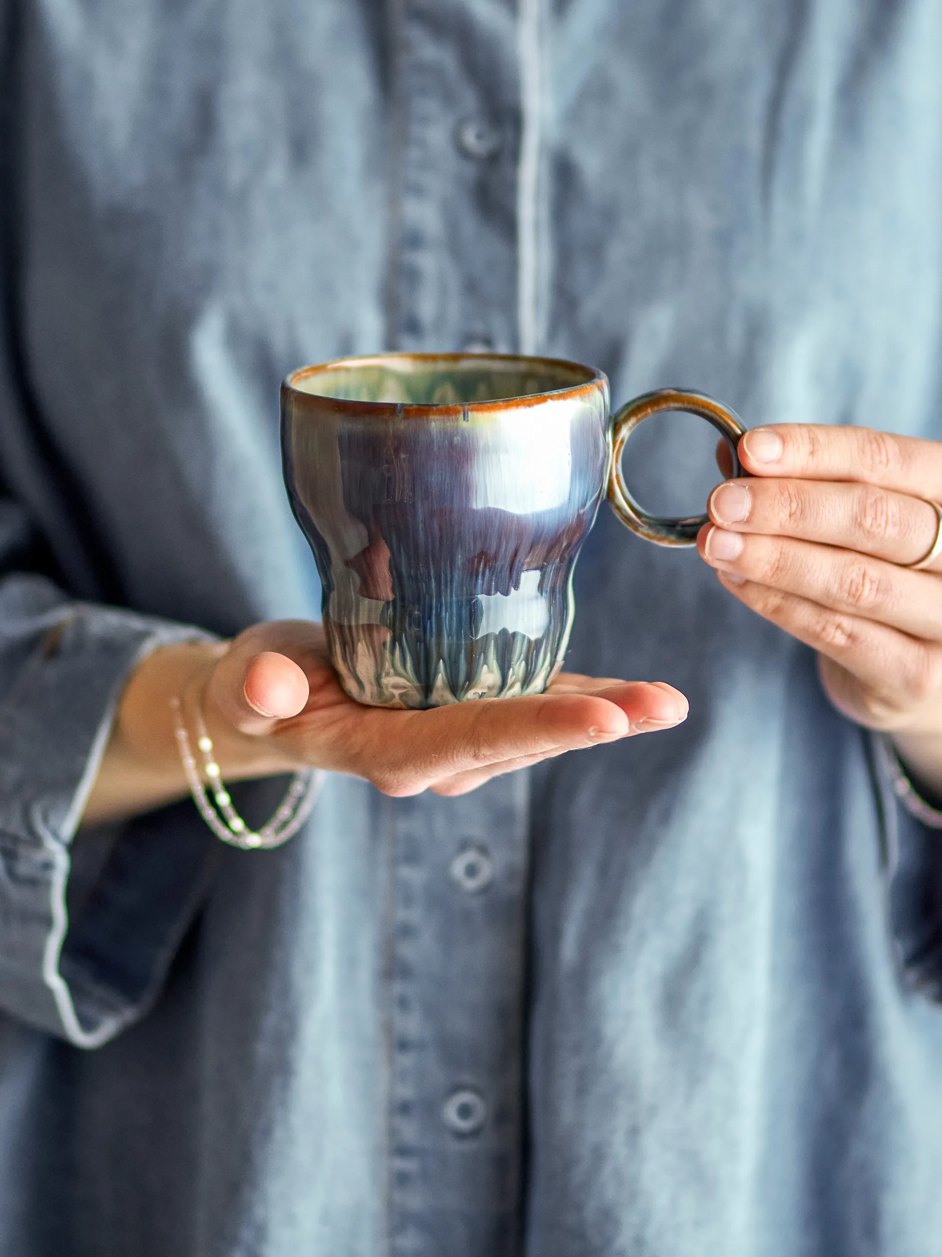 Nigel cup 4-pack, Blue Bloomingville