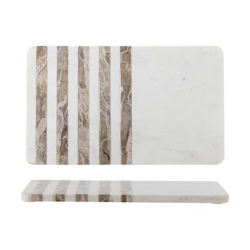 Novelle cutting board marble 38x22.5 cm - White - Bloomingville