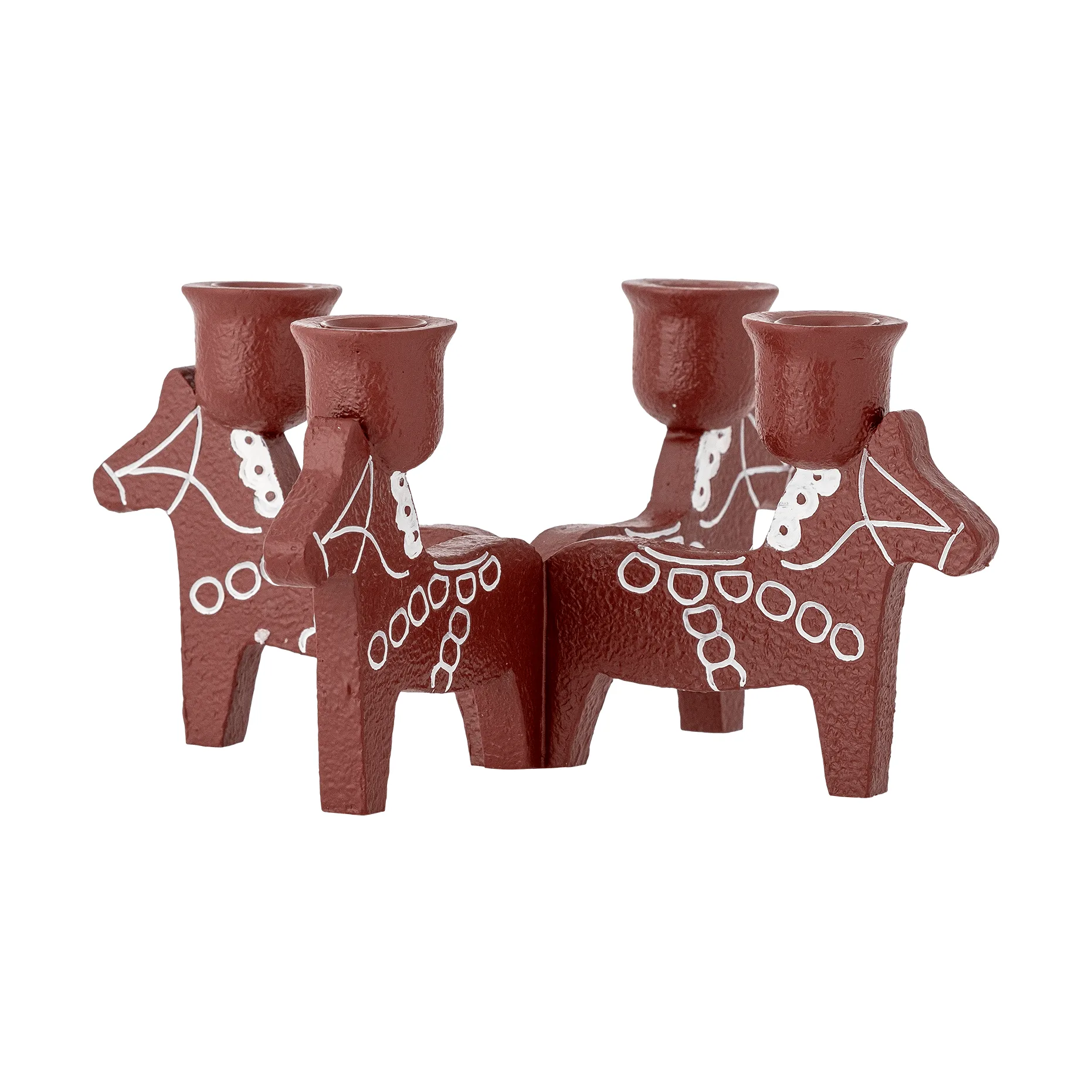 Number advent candle holder, Red, 23 cm Bloomingville