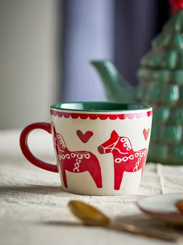Number mug - Multi, 2 pieces, 30 cl - Bloomingville
