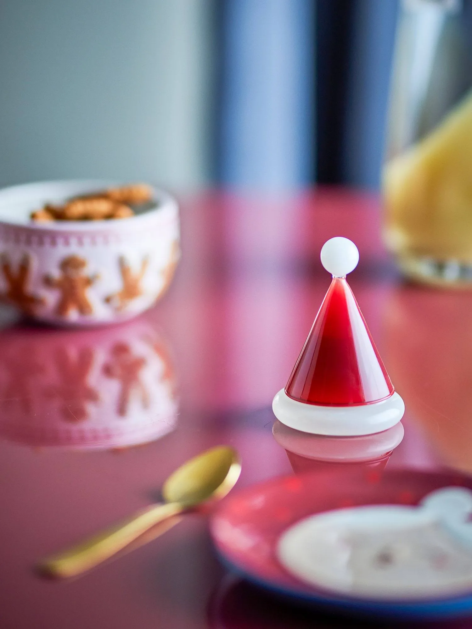 Patrice toothpick holder, Red, Ø7 cm Bloomingville