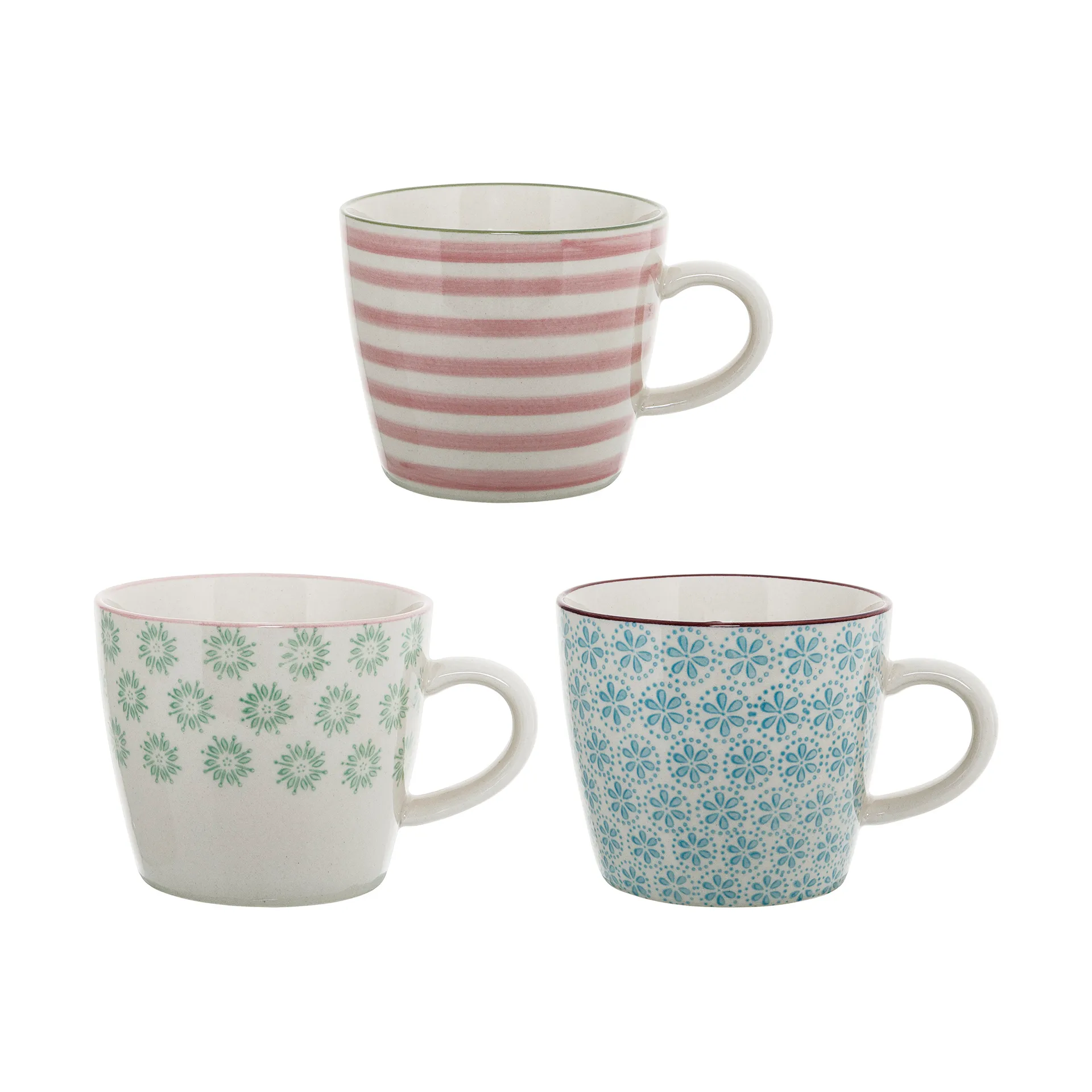 Patricia cup 30 cl 3 pieces Blue Bloomingville