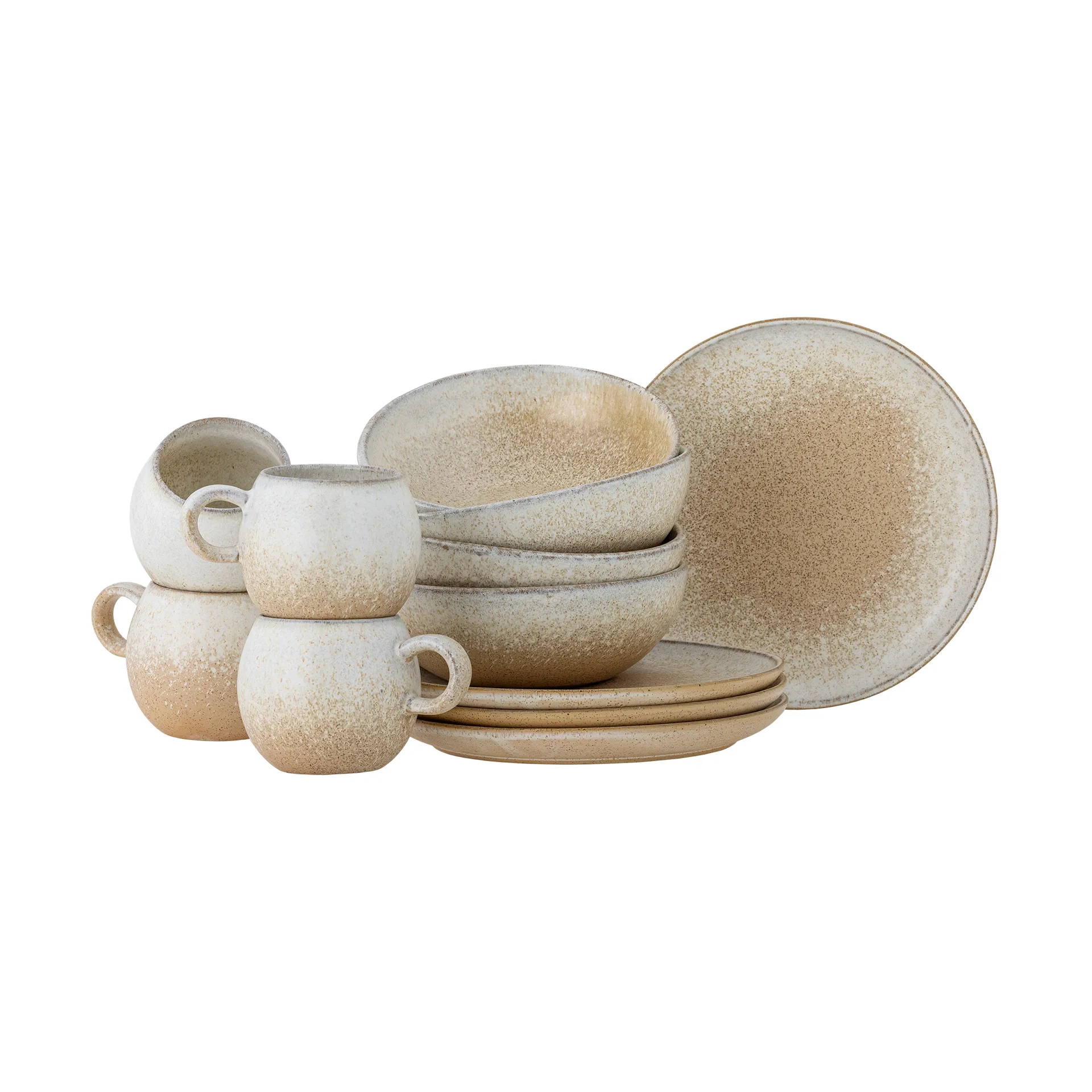 Paula breakfast set 12 pieces, Nature Bloomingville