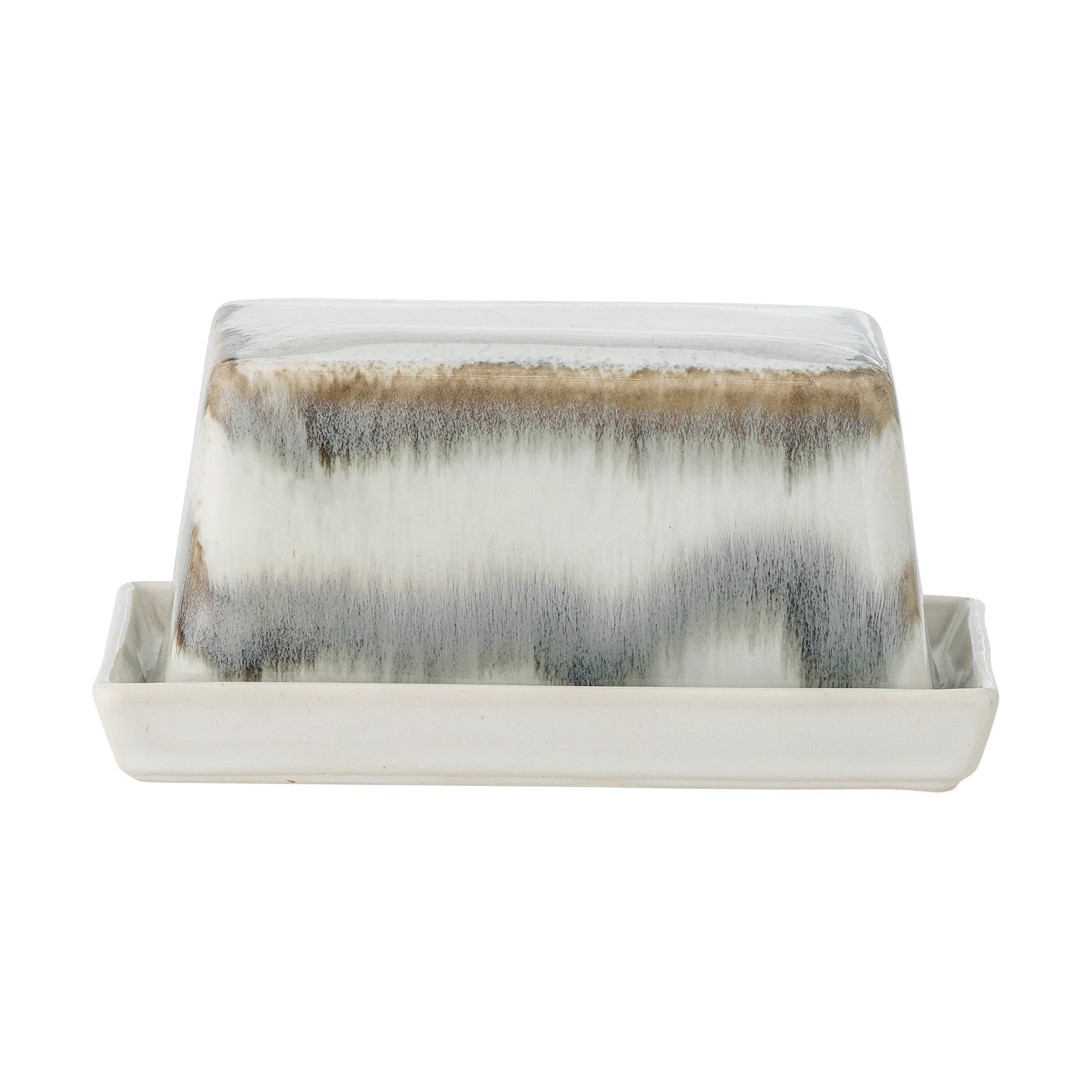 Paula butter dish 11.5x17.5 cm, Gray Bloomingville