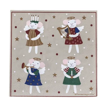 Peo paper napkin - Multi, 33x33 cm - Bloomingville