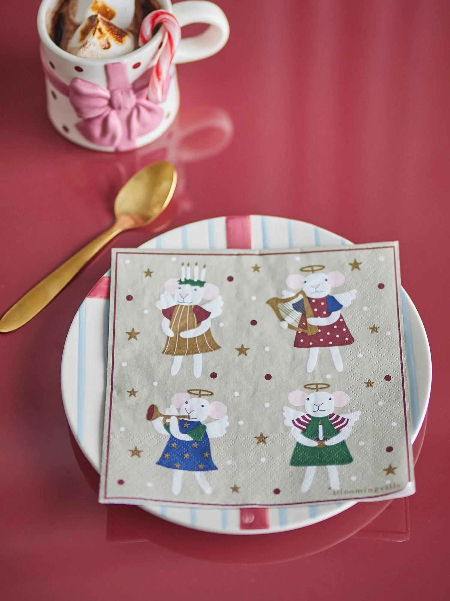 Peo paper napkin, Multi, 33x33 cm Bloomingville
