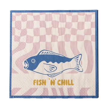 Remy paper napkin 20-pack - Blue - Bloomingville