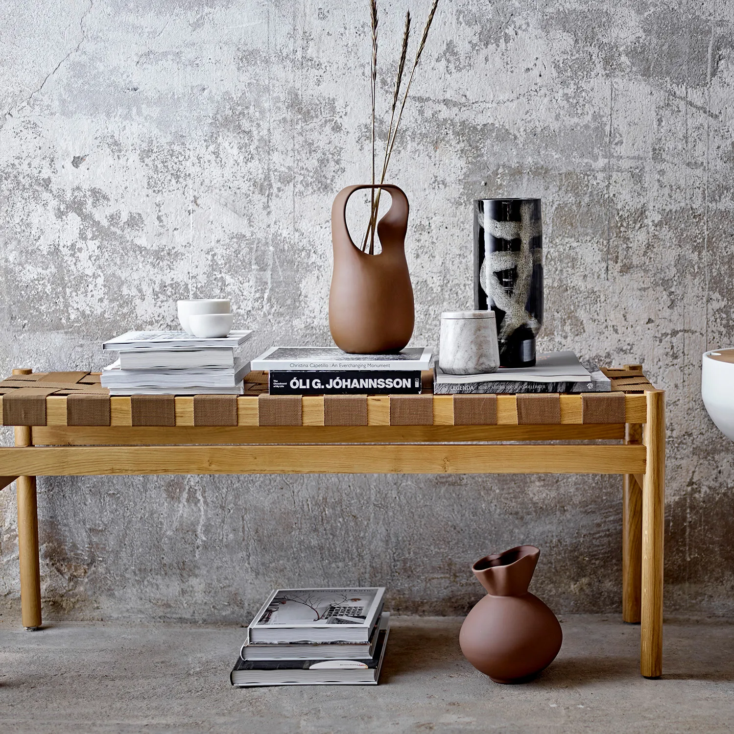 Roel bench, Oak Bloomingville