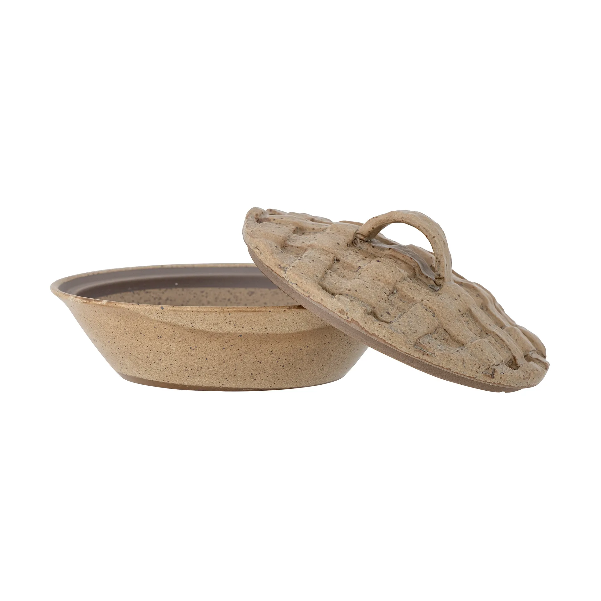 Rozalin pie dish with lid Ø23 cm, Brown Bloomingville