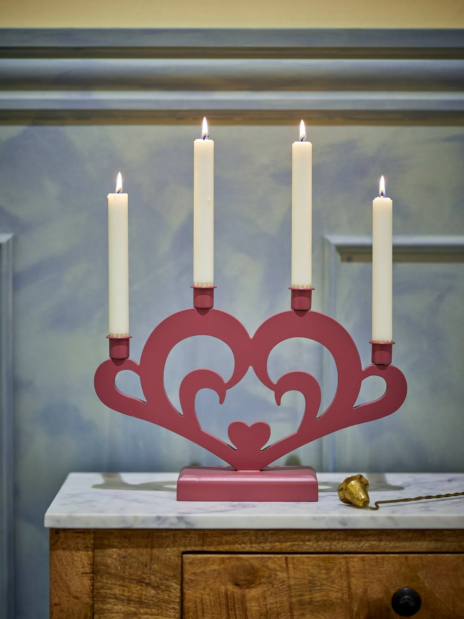 Salia advent candle holder, Red, 36 cm Bloomingville
