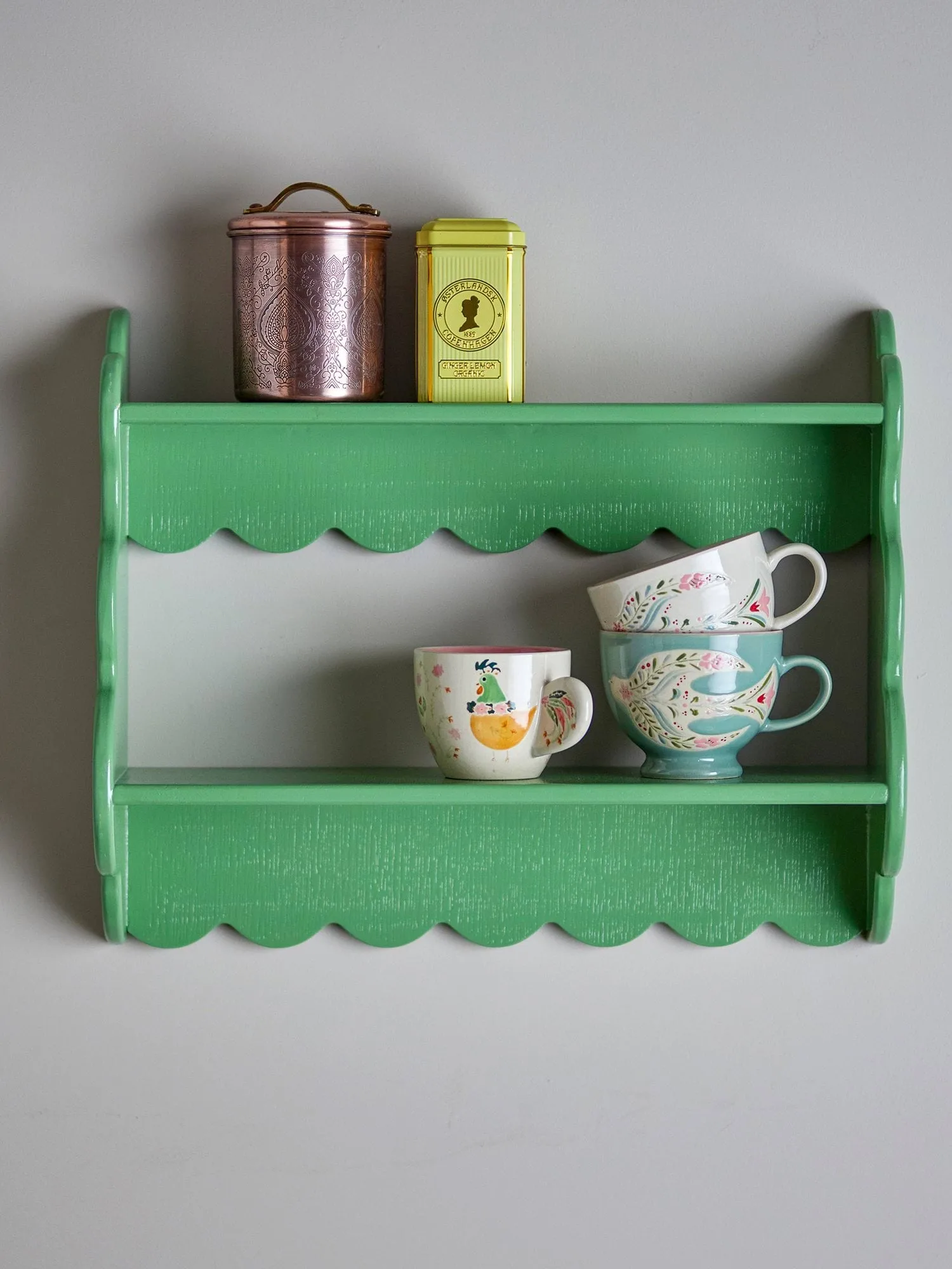 Salla shelf, Green, 49.5x40.5 cm Bloomingville
