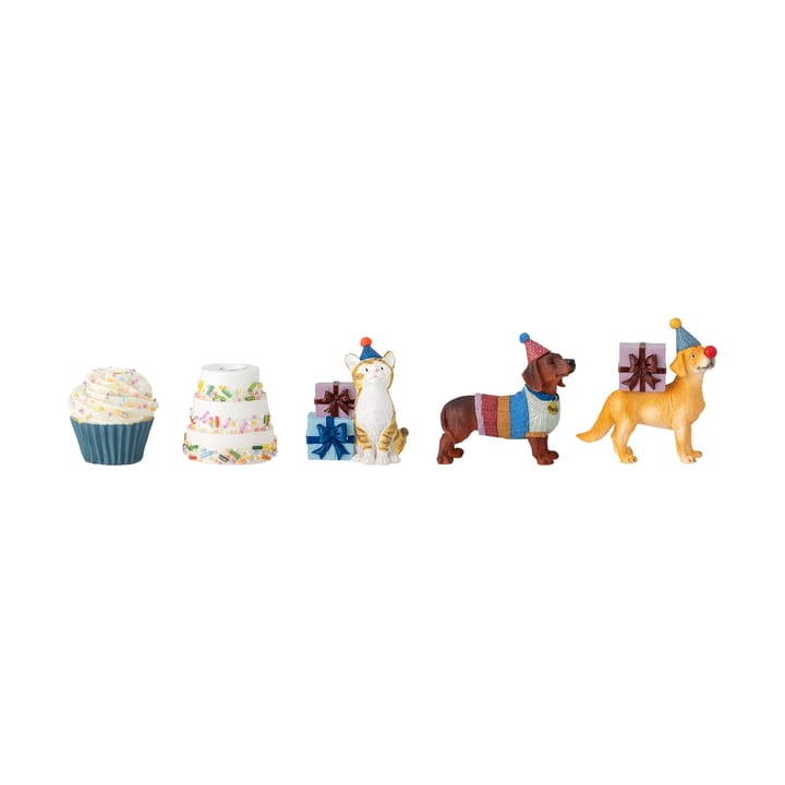 Salve birthday decoration 15 pieces, Multi Bloomingville