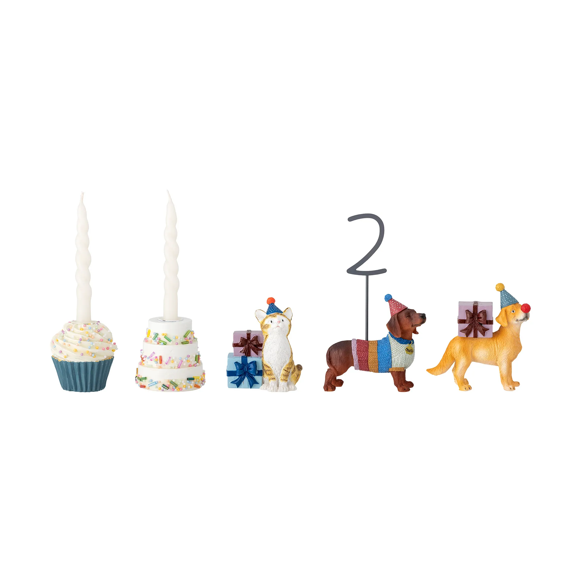 Salve birthday decoration 15 pieces, Multi Bloomingville