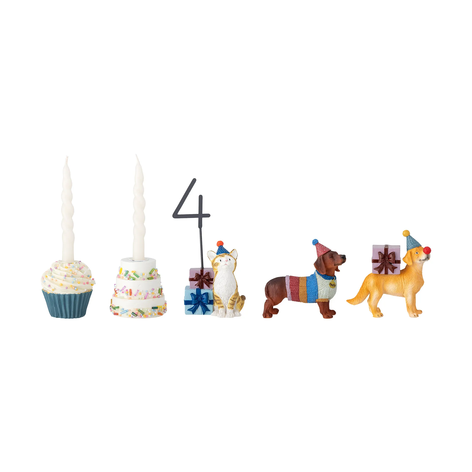 Salve birthday decoration 15 pieces, Multi Bloomingville