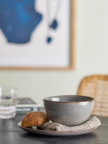 Sandrine breakfast set 12 pieces - Grey - Bloomingville