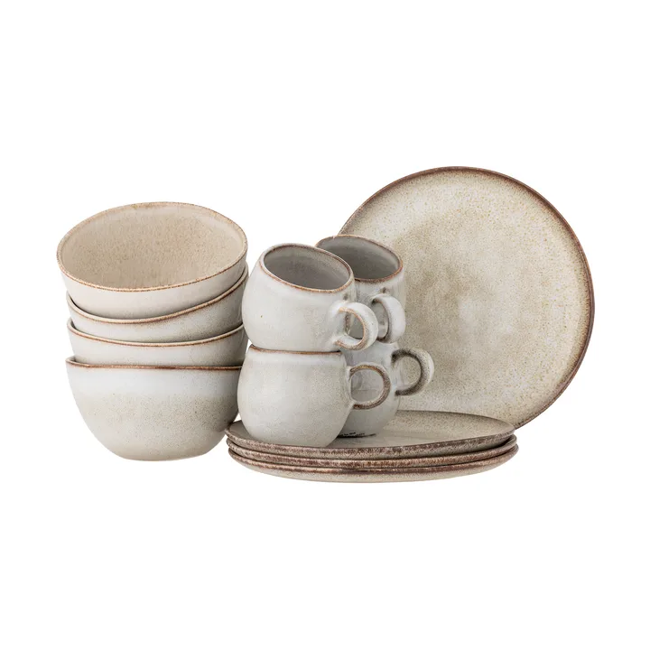 Sandrine breakfast set 12 pieces - Natural - Bloomingville