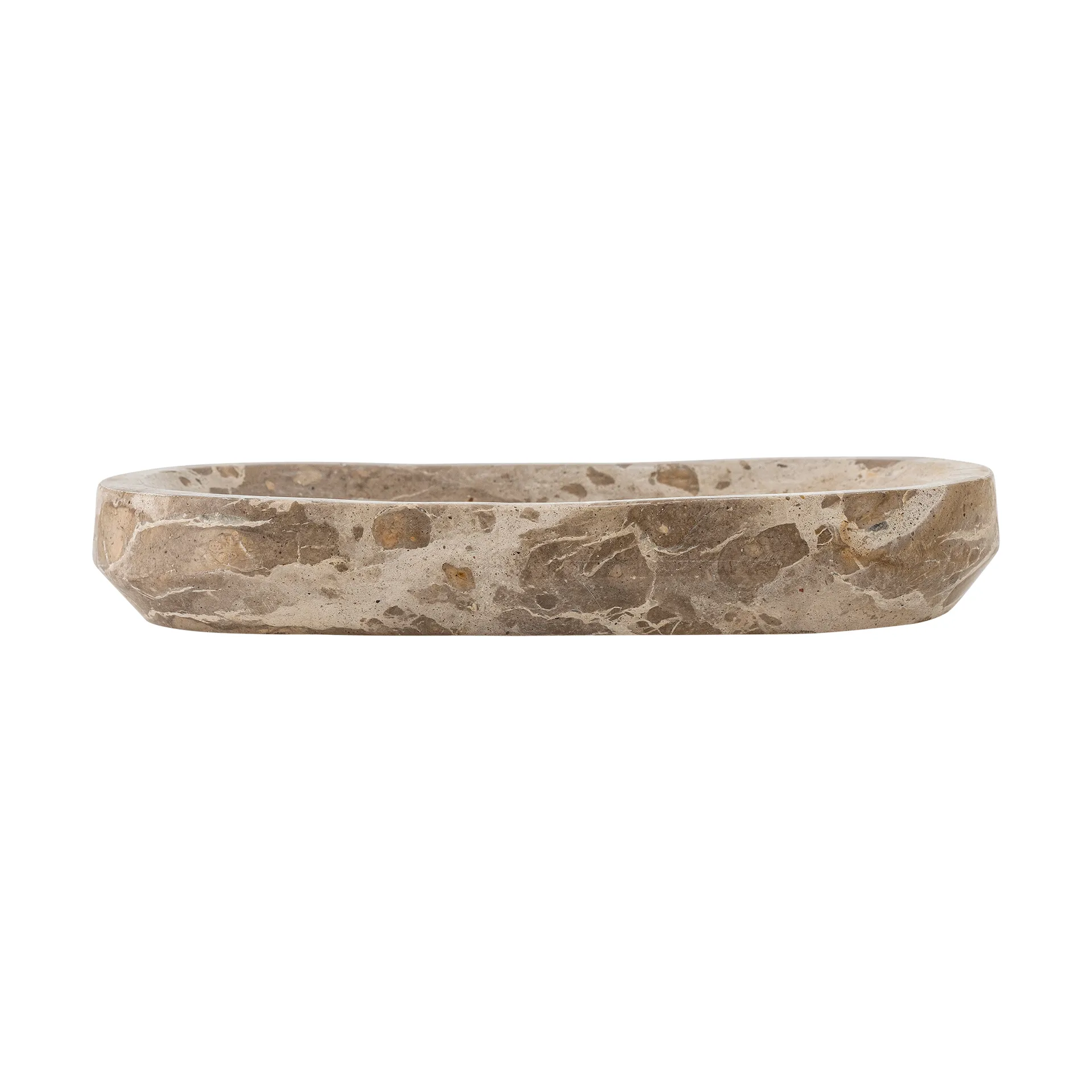 Shao tray marble 24.5x12.5 cm, Natural Bloomingville