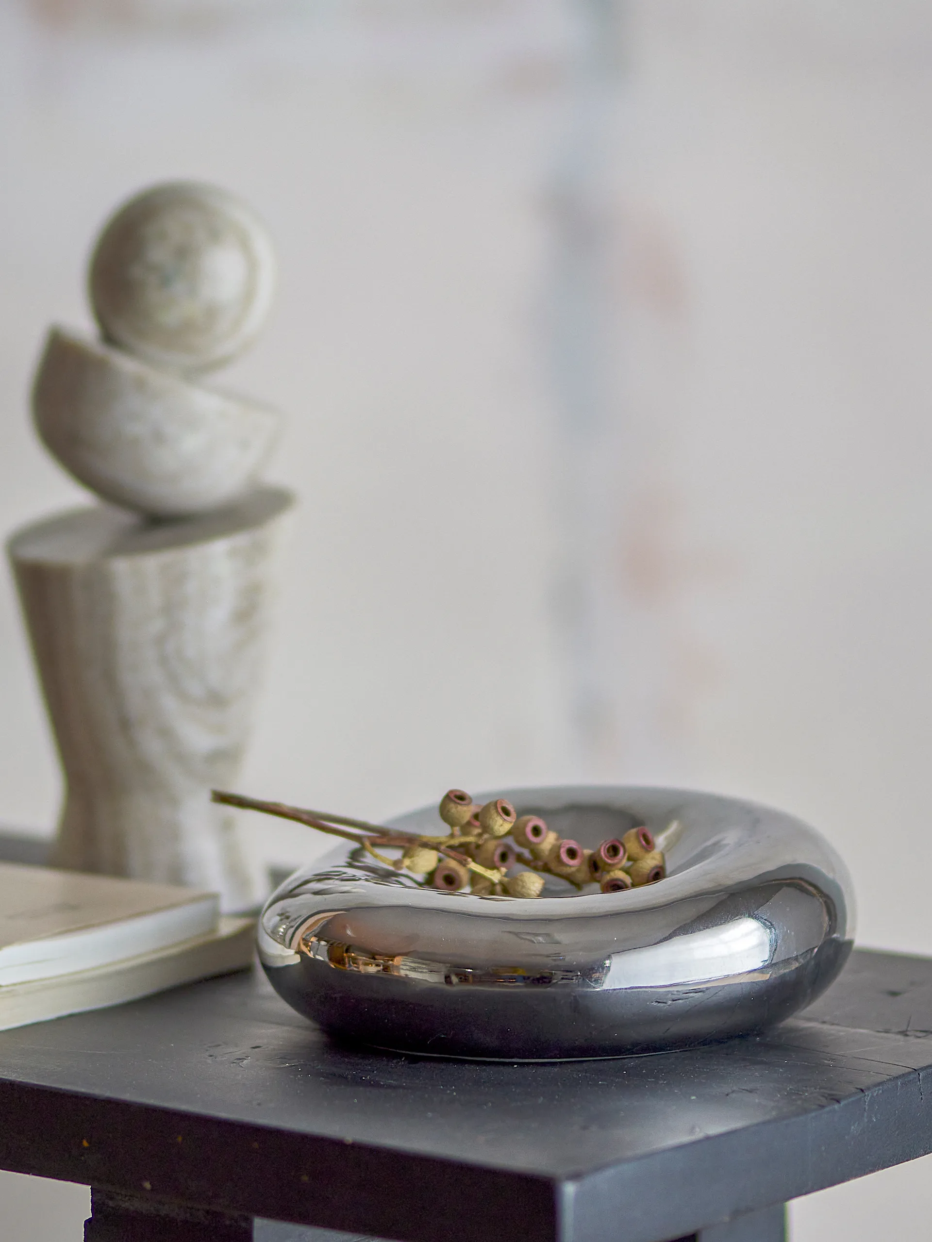 Shine decorative bowl Ø18 cm, Silver Bloomingville