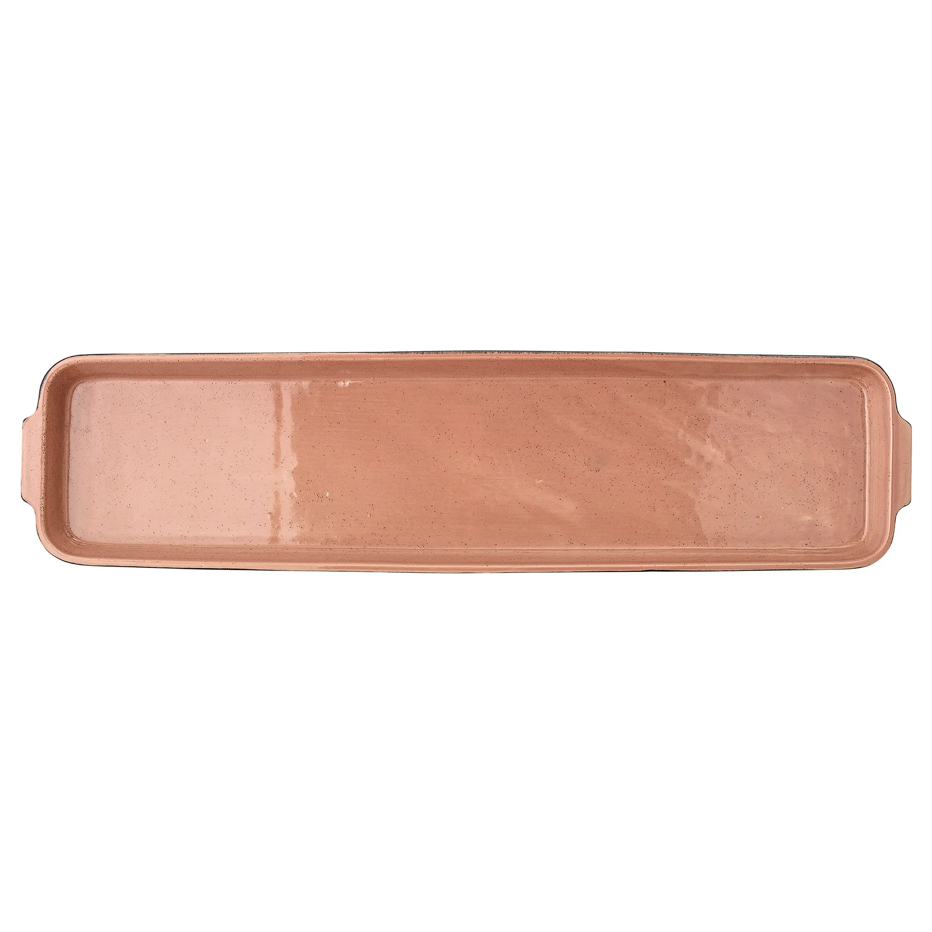 Sienna serving plate, Orange-black Bloomingville