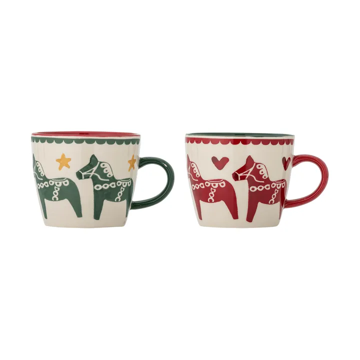 Siffer mugg - Multi, 2 pieces, 30 cl - Bloomingville