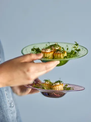 Sunil side plate 2-pack - Green - Bloomingville