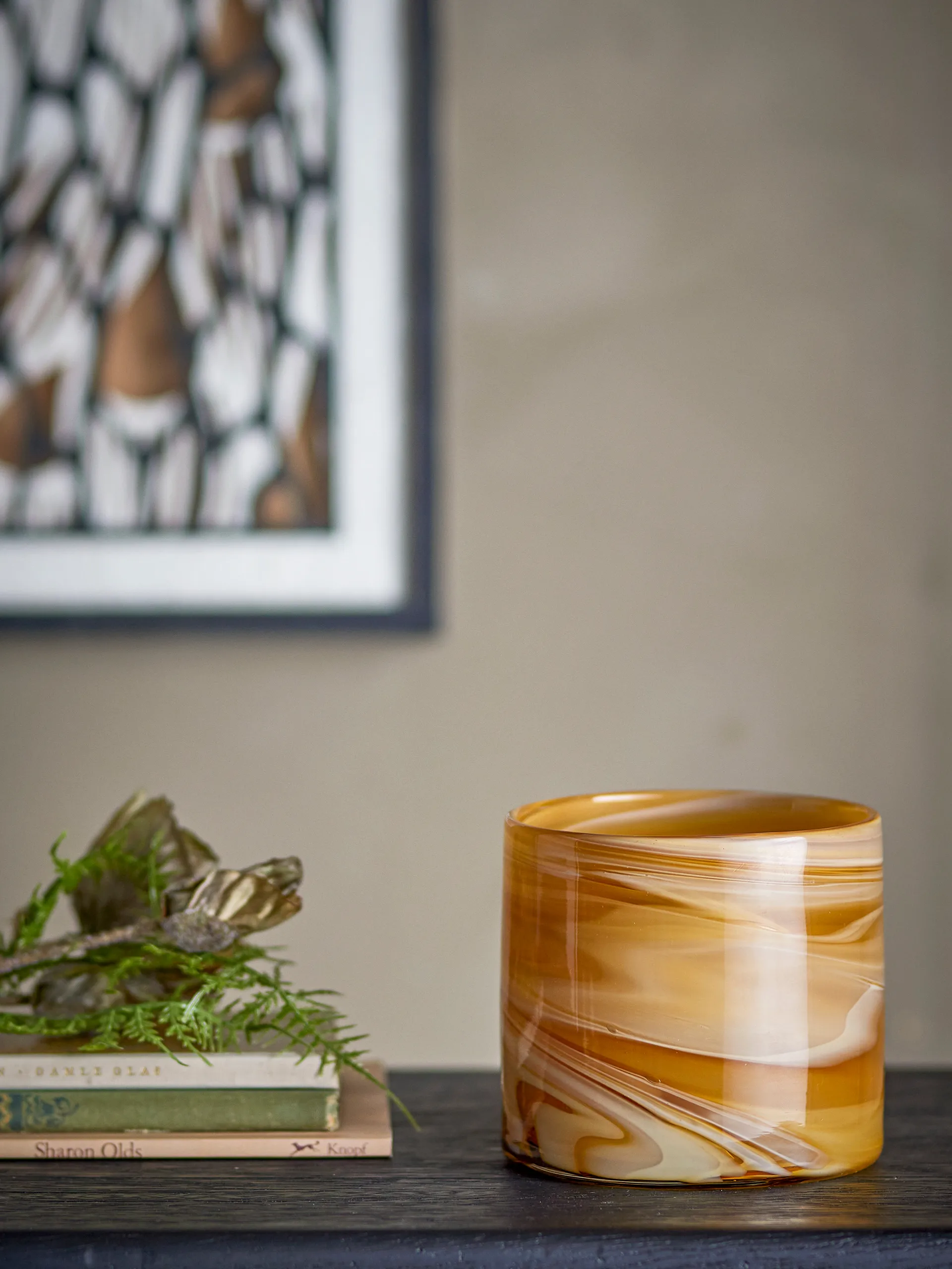 Sylas votive candle holder, Orange Bloomingville