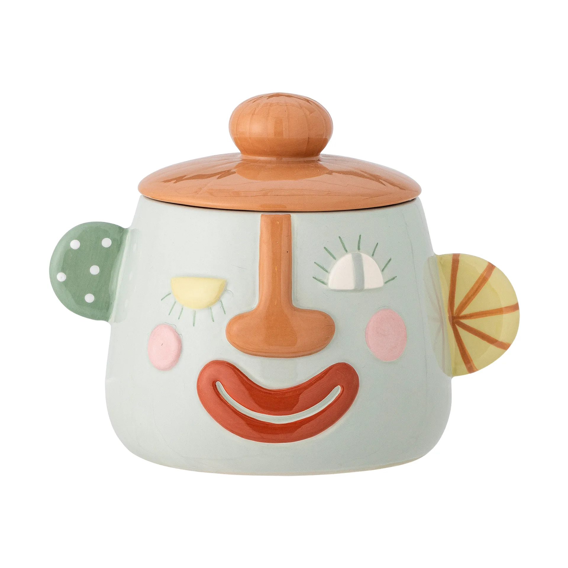 Sylvie jar with lid Ø12 cm, Multi Bloomingville