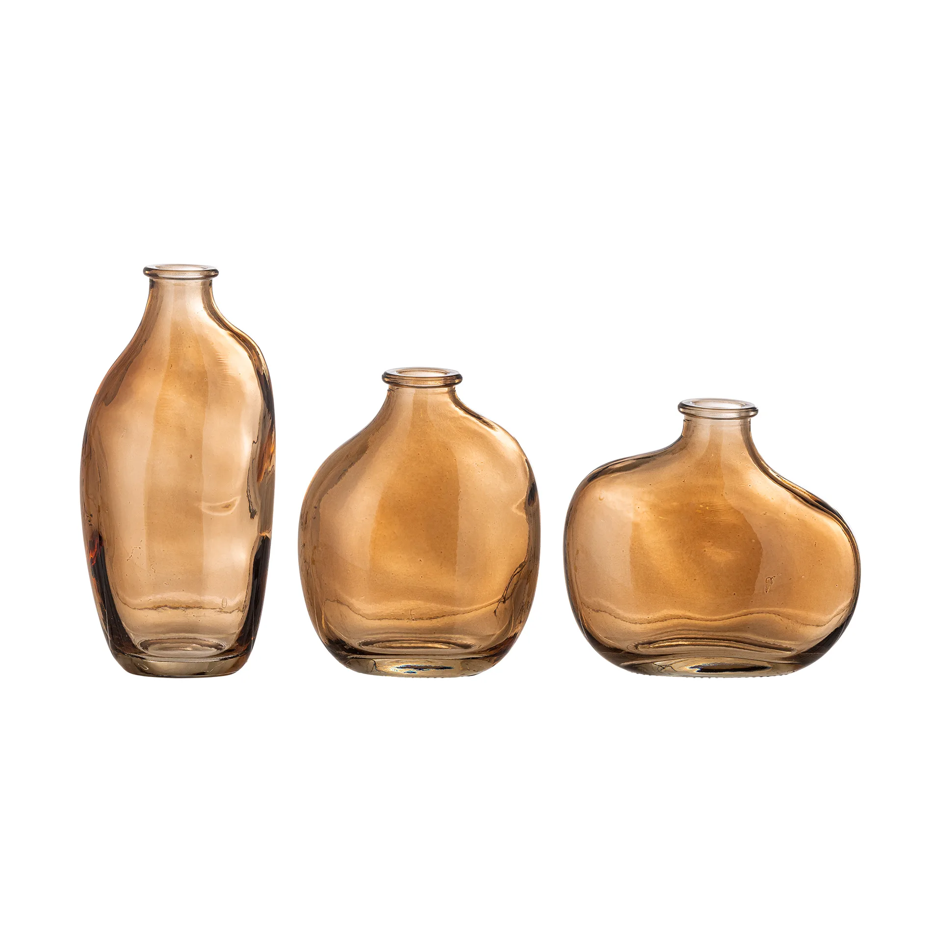 Tilia vase 3 pieces, Brown Bloomingville