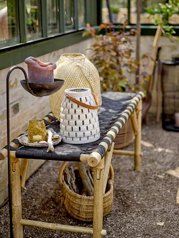 Trellis solar powered lantern 20.5 cm - Natural - Bloomingville