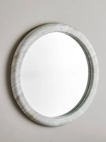 Vaka wall mirror - Nature, Ø50 cm - Bloomingville