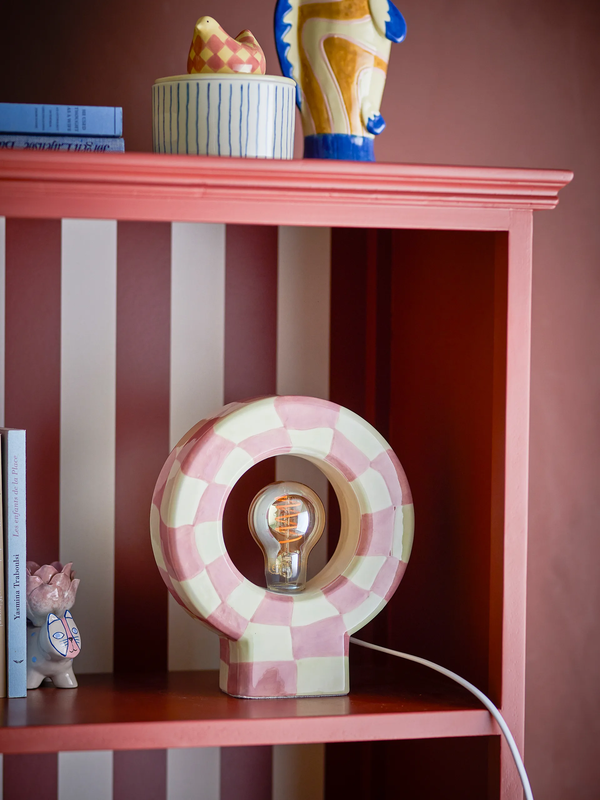 Vialini table lamp 20.5x23.5 cm, Rose Bloomingville