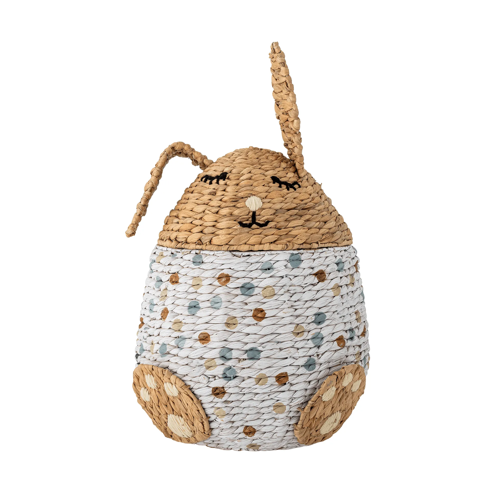 Villja basket with lid, Multi Bloomingville