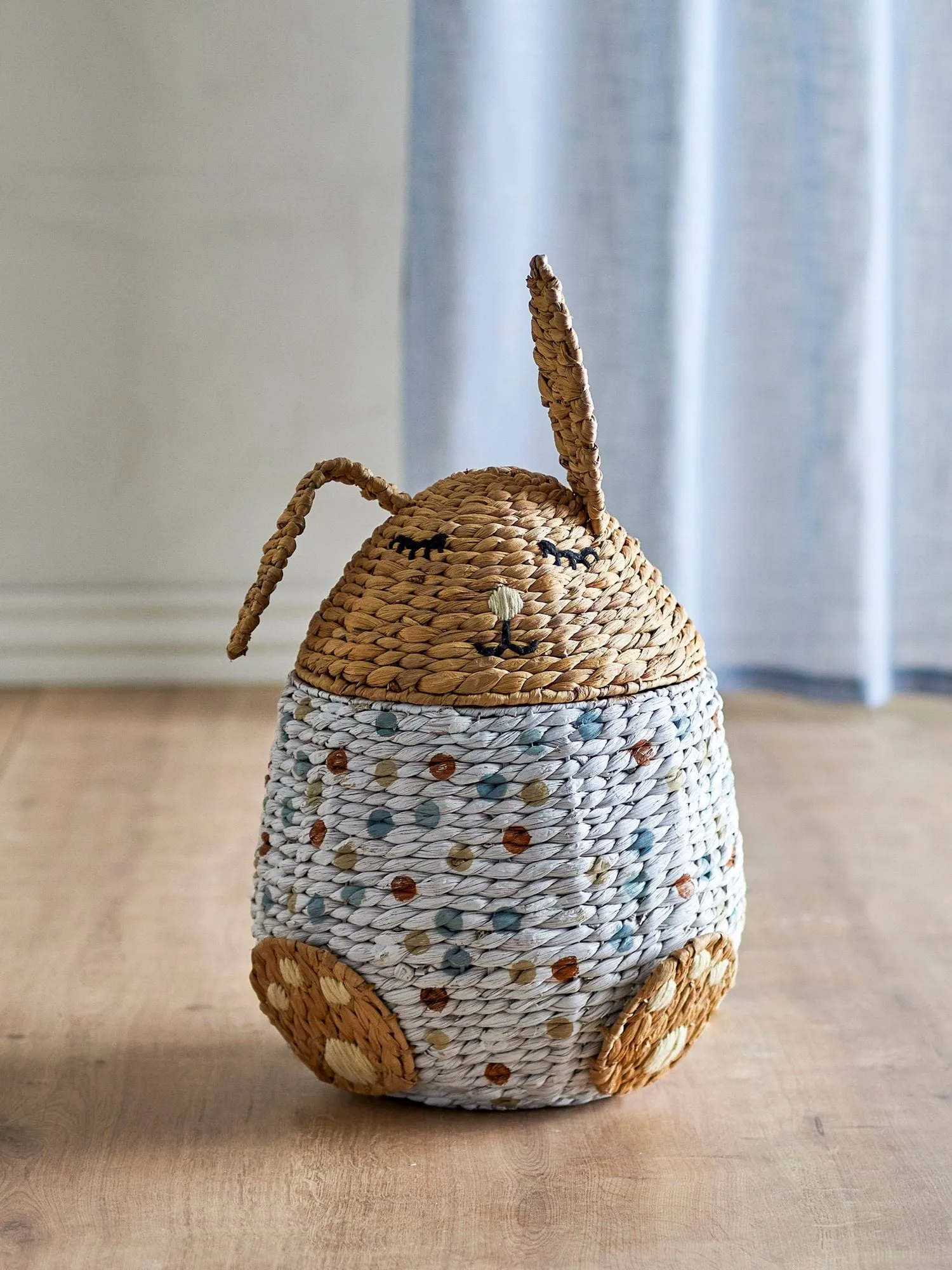 Villja basket with lid, Multi Bloomingville