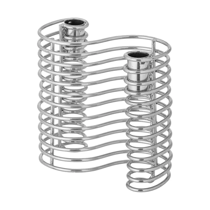 Wavela candleholder 15.5x14.5 cm - Silver - Bloomingville