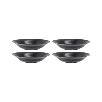 Yoko soup bowl 20.5x23 cm 4-pack - black - Bloomingville