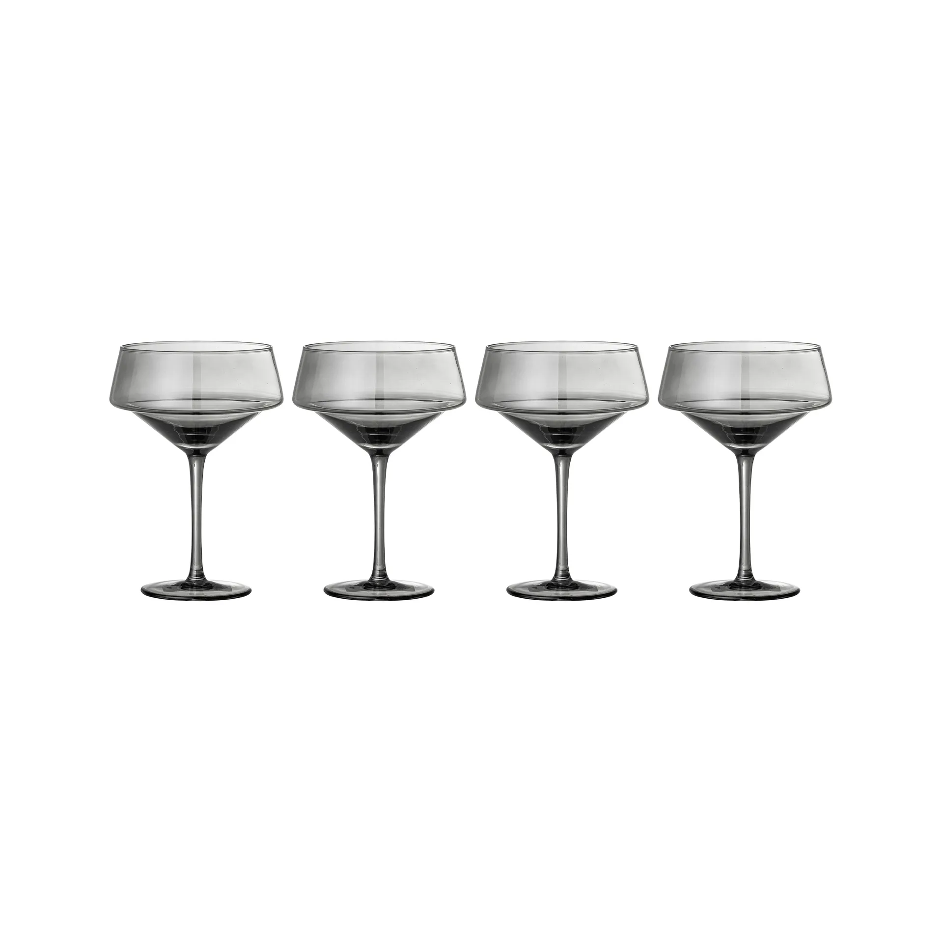 Yvette cocktail glass 33 cl 4-pack, grey Bloomingville