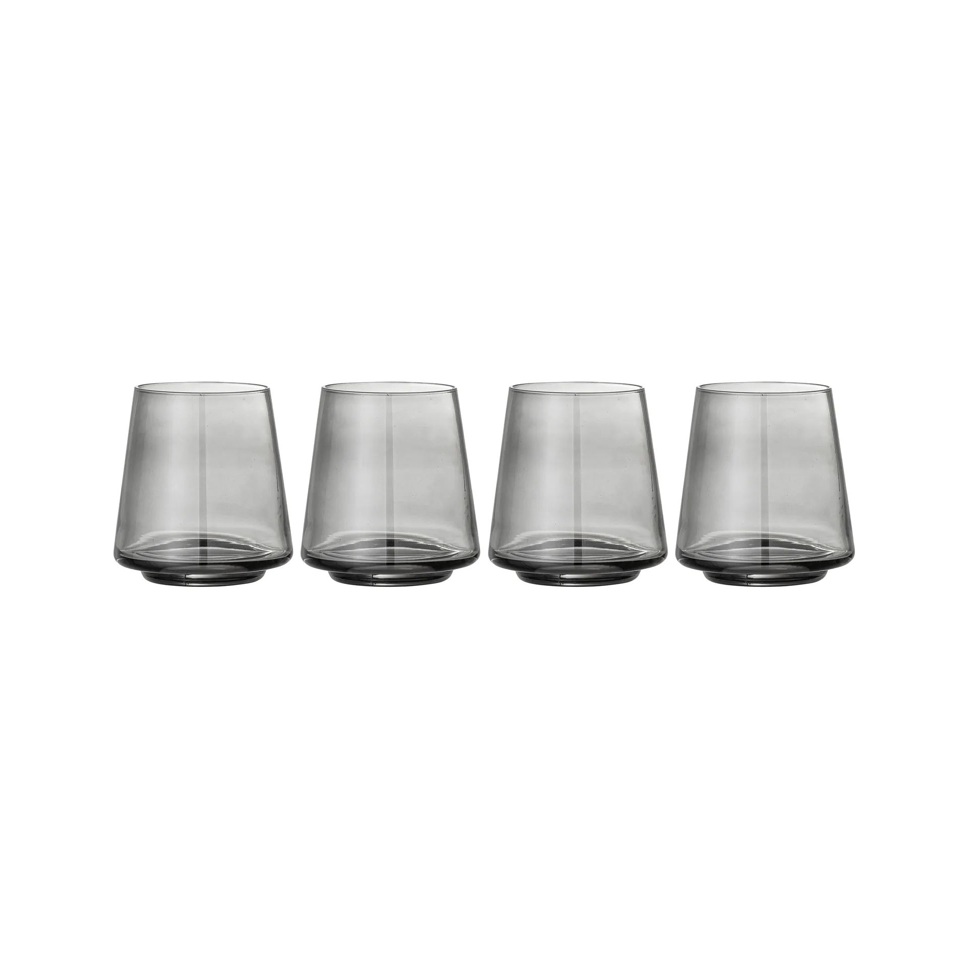 Yvette drink glass 33 cl 4-pack, grey Bloomingville