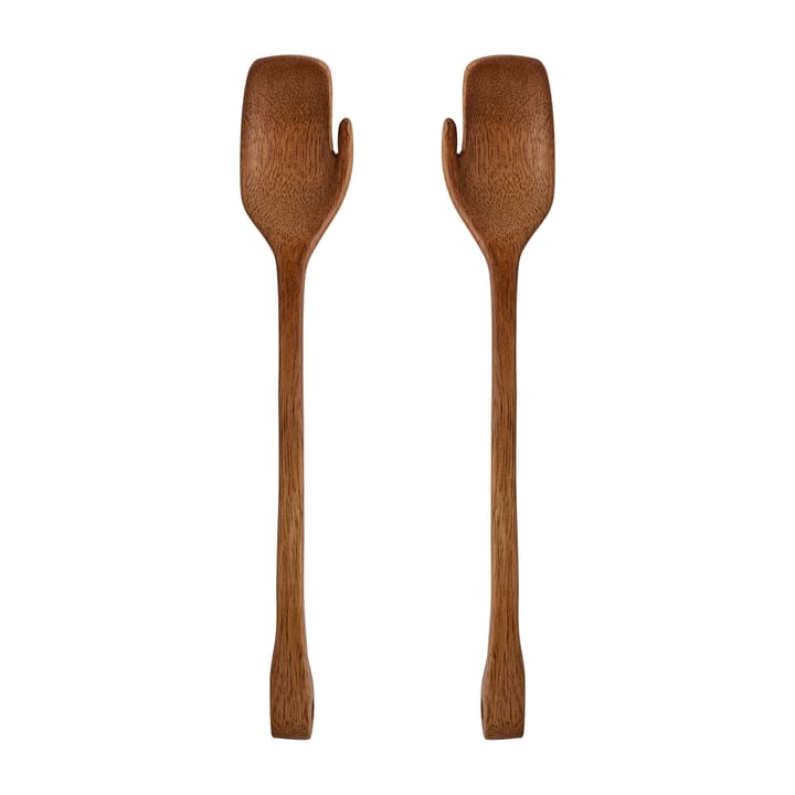 Zeena salad cutlery 2 pieces - Brown - Bloomingville