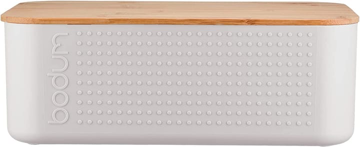 Bistro bread Box with bamboo lid - White - Bodum