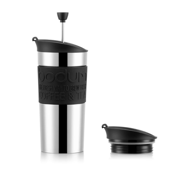 Bodum Travel press mug chrome, black Bodum